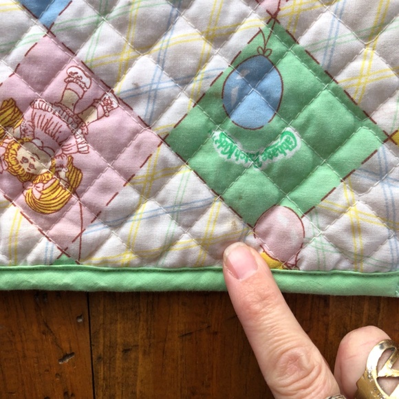 Vintage Cabbage Patch sleeping Bag 1980s doll size bedding blanket - Picture 6 of 12